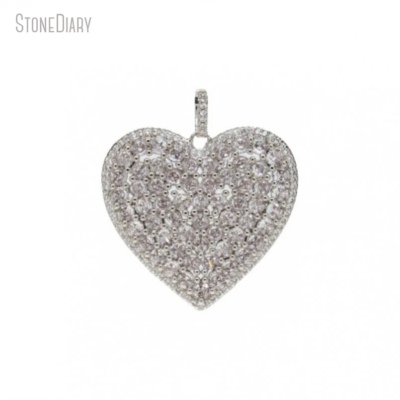 5Pcs Wholesale Silver Color Invisible Setting Clear Cubic Zirconia Copper Gift For Her Jewelry Heart Point Pendant PM47872
5Pcs Wholesale Silver Color Invisible Setting Clear Cubic Zirconia Copper Gift For Her Jewelry Heart Point Pendant PM47872