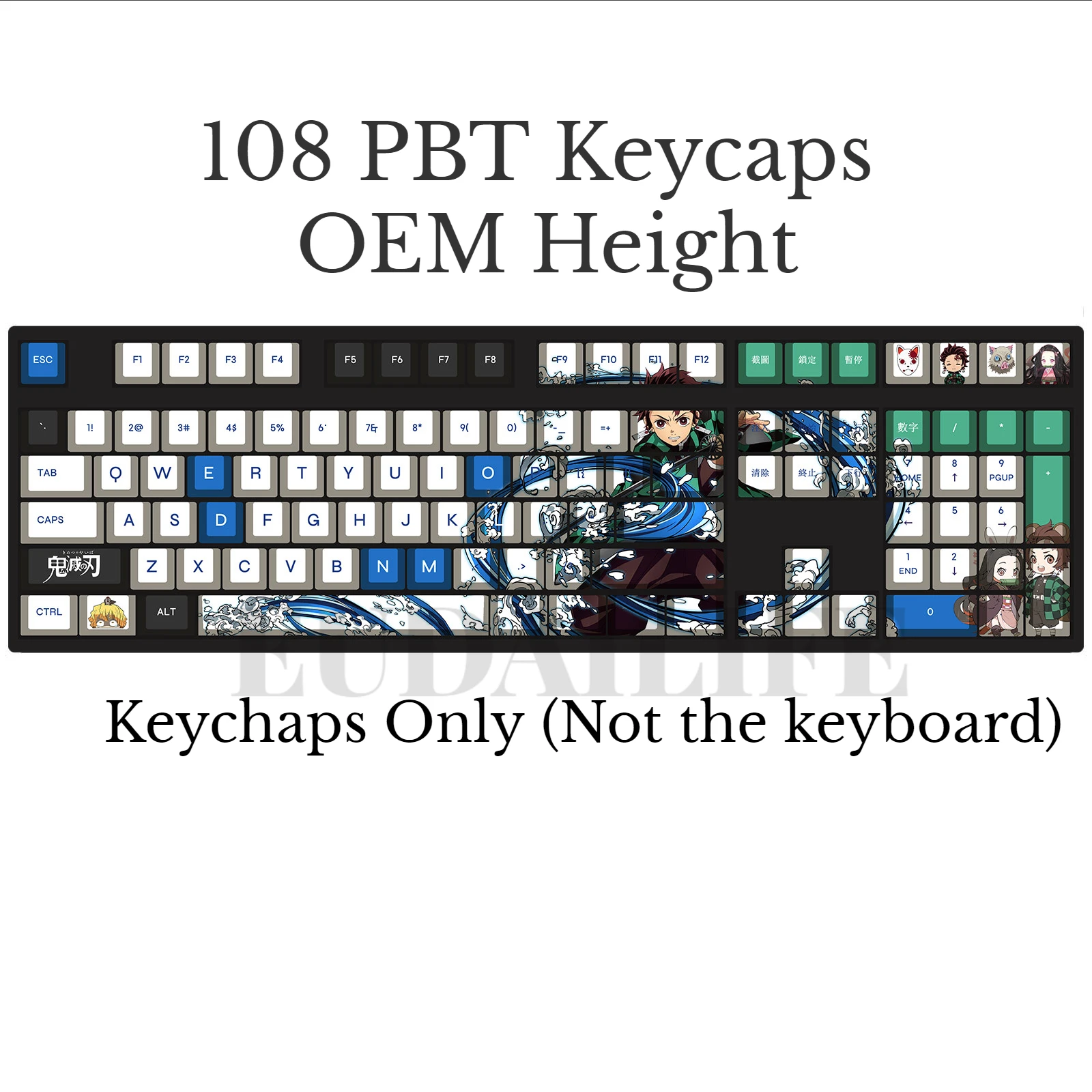Anime Tanjirou 108 Key Cap PBT DYE Sublimation OEM MX Cross Axis Switch Keycap Mechanical Keyboard Game Gaming Gift
Anime Tanjirou 108 Key Cap PBT DYE Sublimation OEM MX Cross Axis Switch Keycap Mechanical Keyboard Game Gaming Gift