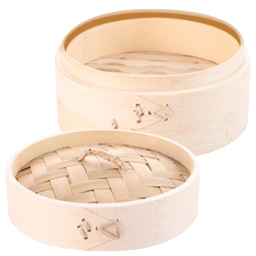 2 Layers Bamboo Steamer 13cm Diameter with Lid for Dumpling Bun Kitchen Accessory Food Cage Steaming Basket Cookware Practical
2 Layers Bamboo Steamer 13cm Diameter with Lid for Dumpling Bun Kitchen Accessory Food Cage Steaming Basket Cookware Practical