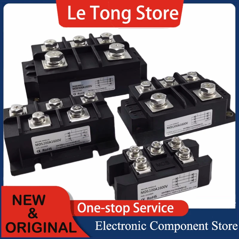 Three-phase Diode Bridge Rectifier module MDS60 30A 75A 90A 100A 120A 150A Rectifier Module MDS100-16 AC/DC 50A 1600V
Three-phase Diode Bridge Rectifier module MDS60 30A 75A 90A 100A 120A 150A Rectifier Module MDS100-16 AC/DC 50A 1600V