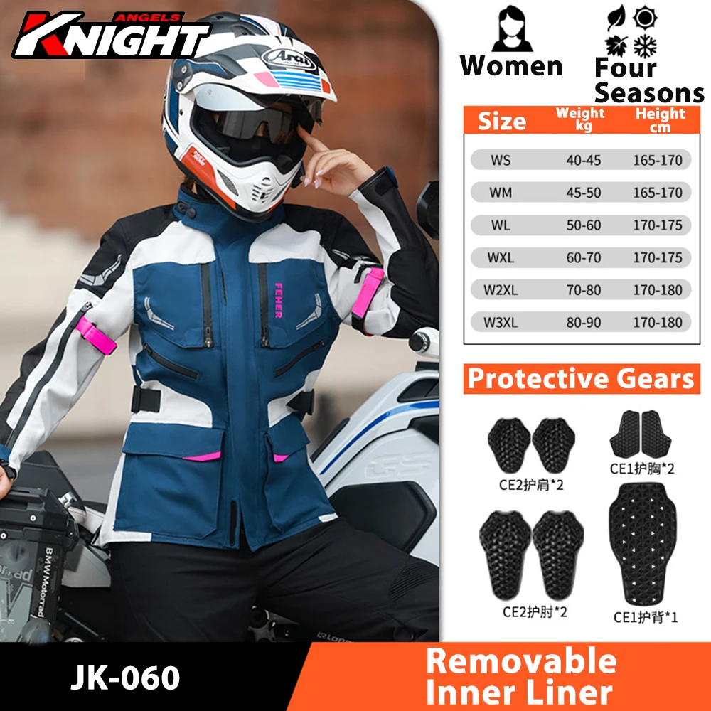 Women Motorcycle Jacket Rally Suit Waterproof Windproof Motocross Jacket Warm Professional Motorcycle Riding Jackets All Season
Women Motorcycle Jacket Rally Suit Waterproof Windproof Motocross Jacket Warm Professional Motorcycle Riding Jackets All Season
