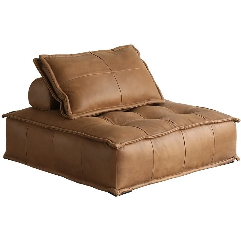 Single leather living room combination square sofa creative Internet celebrity
Single leather living room combination square sofa creative Internet celebrity