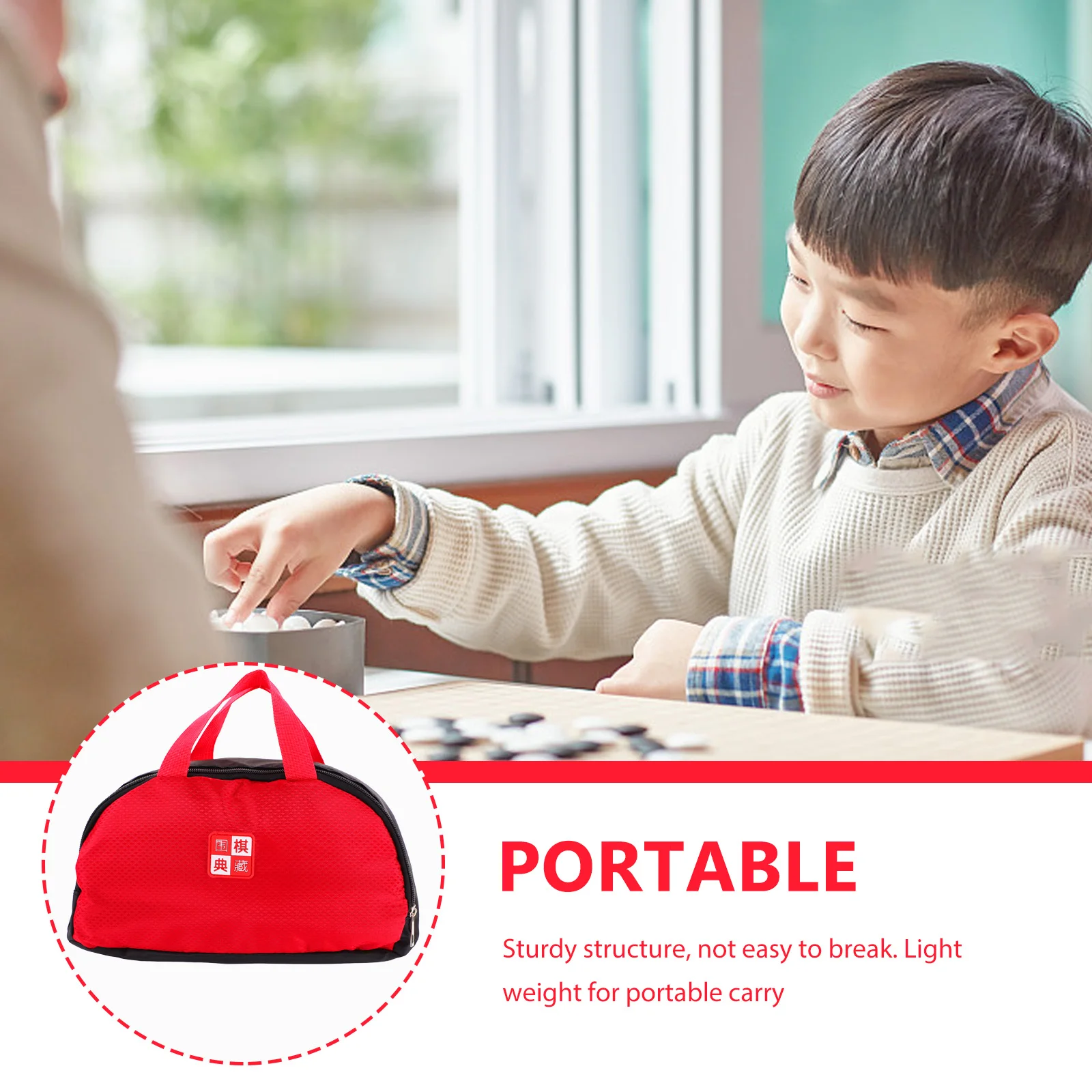 Go Chess Piece Storage Bag Red Travel Organizer Polyester Practical Kids Students Teachers Parents Board Game 
Go Chess Piece Storage Bag Red Travel Organizer Polyester Practical Kids Students Teachers Parents Board Game