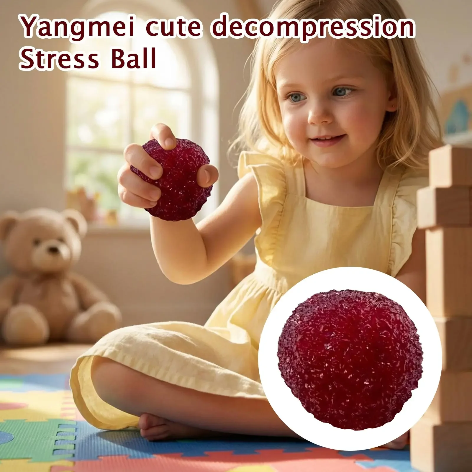 Мяч-антистресс ручной работы из ягод бэйберри, 2,8 дюйма, формовочный, не отскакивающий, игрушка-фиджет, ASMR, с эффектом слякоти, для снятия стресса
Мяч-антистресс ручной работы из ягод бэйберри, 2,8 дюйма, формовочный, не отскакивающий, игрушка-фиджет, ASMR, с эффектом слякоти, для снятия стресса