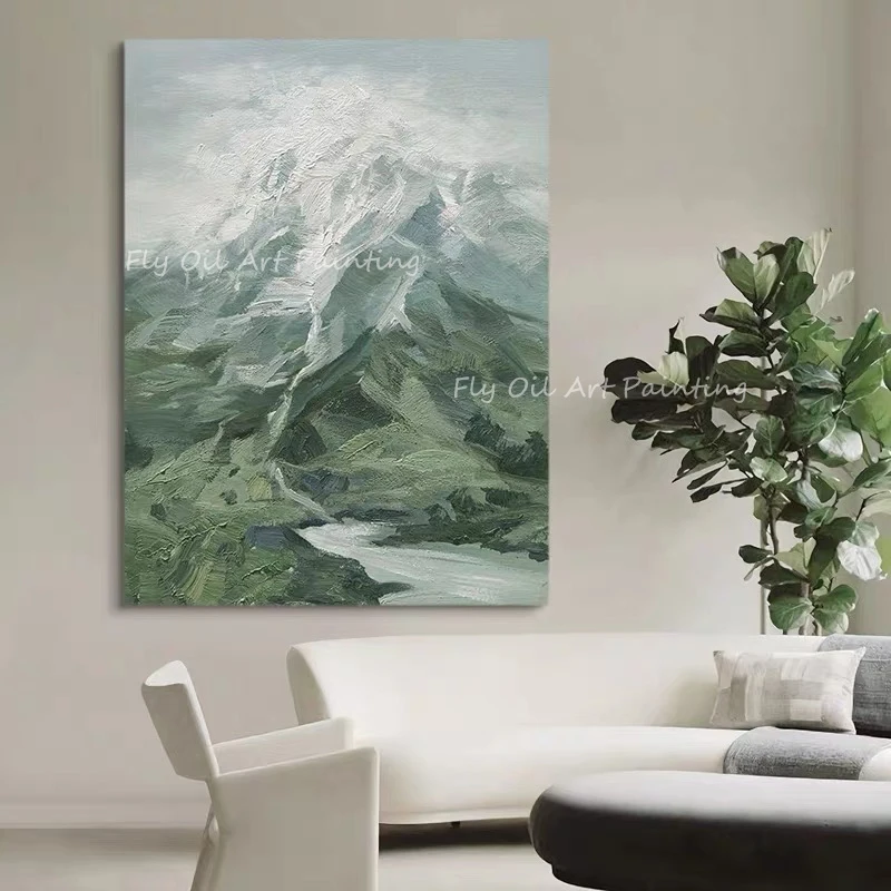 Abstract 100% Hand Painted landscape picture mountain top thick oil painting texture for home living room decoration gift
Abstract 100% Hand Painted landscape picture mountain top thick oil painting texture for home living room decoration gift