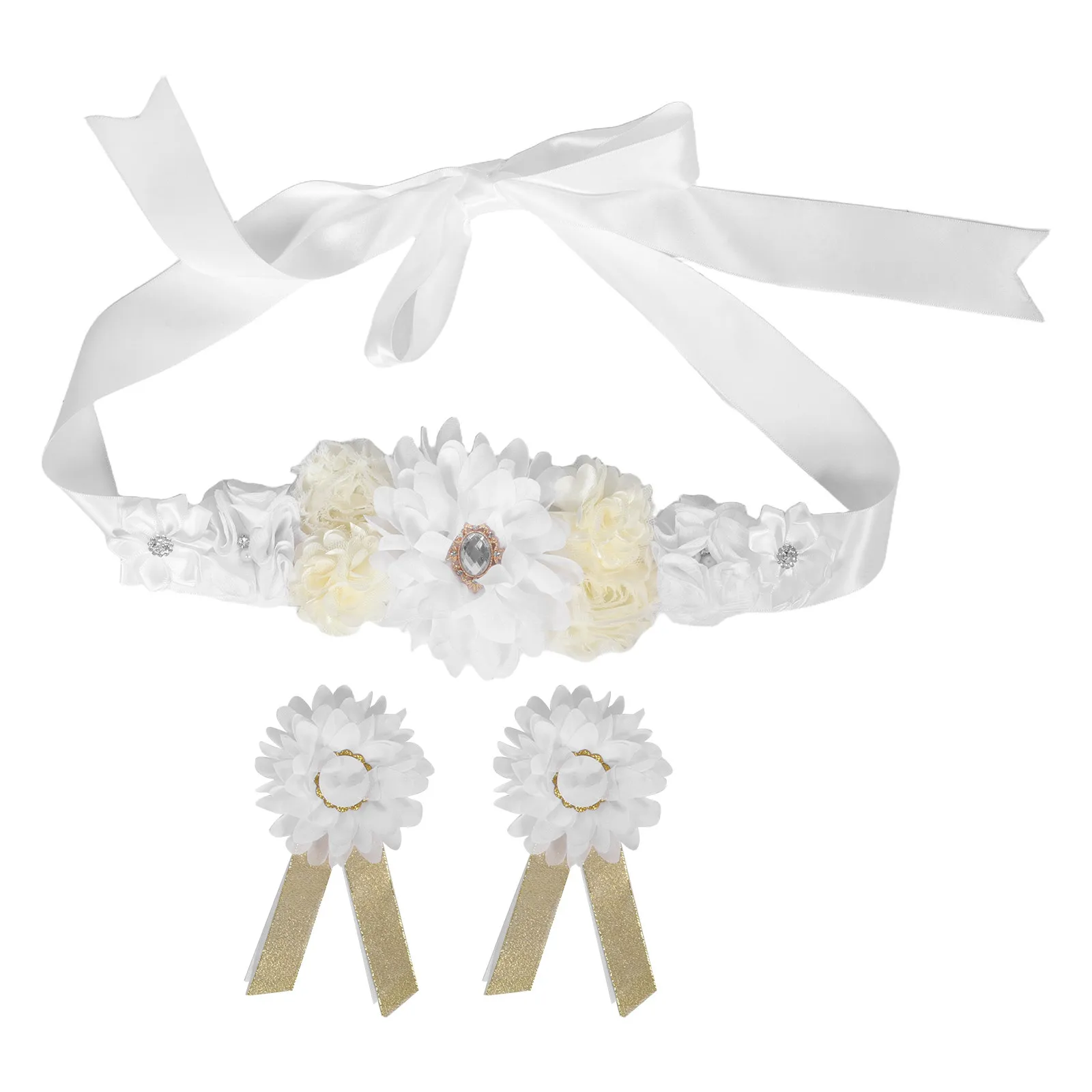 1 Set Maternity Sash Belt For Pregnant Women Adjustable Floral Belly Band Pregnancy Support Baby Shower Wedding Photography
1 Set Maternity Sash Belt For Pregnant Women Adjustable Floral Belly Band Pregnancy Support Baby Shower Wedding Photography