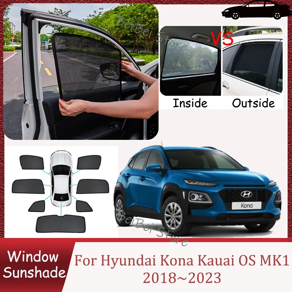 For Hyundai Kona Kauai OS MK1 2018~2023 2019 2020 2021 2022 Car Magnetic Mesh Privacy Sunshade Side Window Sun Shade Accessories
For Hyundai Kona Kauai OS MK1 2018~2023 2019 2020 2021 2022 Car Magnetic Mesh Privacy Sunshade Side Window Sun Shade Accessories