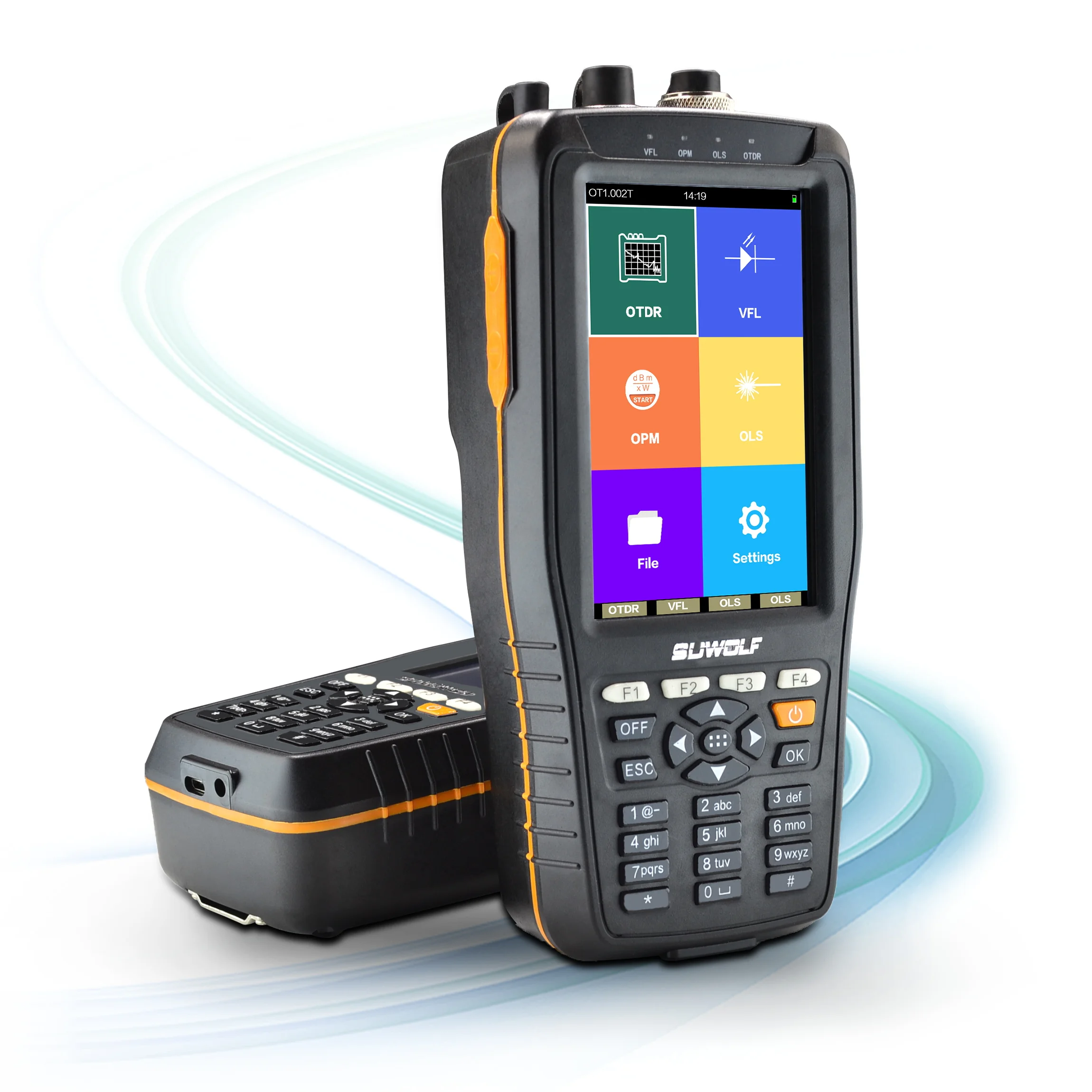 SUWOLF 1310/1550nm 22/20dB Handheld 4in1 OTDR +VFL+OPM+OLS 4" Touchscreen Fiber Optic Tester Optical Time Domain Reflectomete
SUWOLF 1310/1550nm 22/20dB Handheld 4in1 OTDR +VFL+OPM+OLS 4" Touchscreen Fiber Optic Tester Optical Time Domain Reflectomete