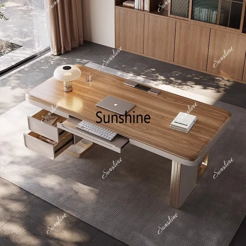 Italian-style home, light luxury solid wood desk, simple and modern design
Italian-style home, light luxury solid wood desk, simple and modern design