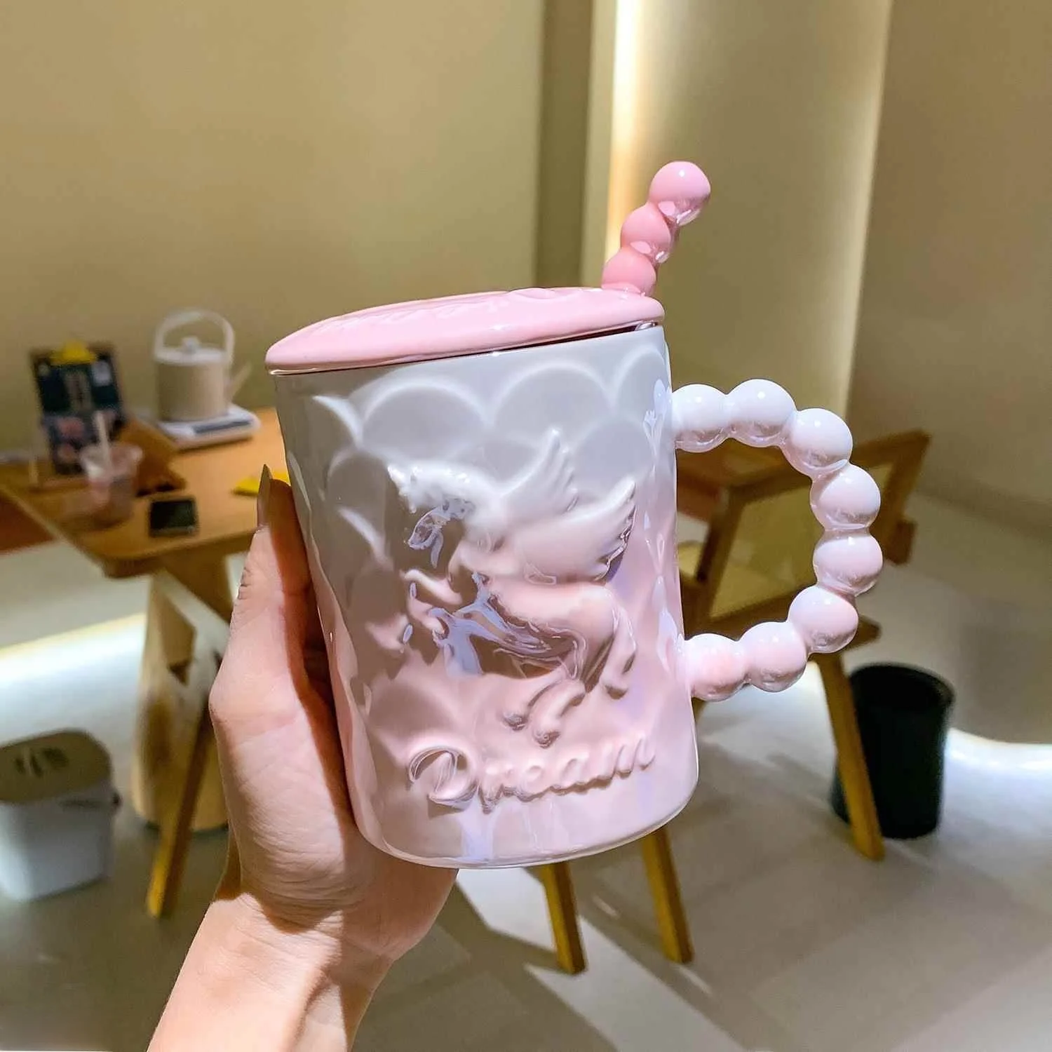 Cerc Coffee Mug with Lid Spoon High Aesthetic Value Office Ladies Water Cup Couple Breakfast Cup Garden next Brand
Cerc Coffee Mug with Lid Spoon High Aesthetic Value Office Ladies Water Cup Couple Breakfast Cup Garden next Brand