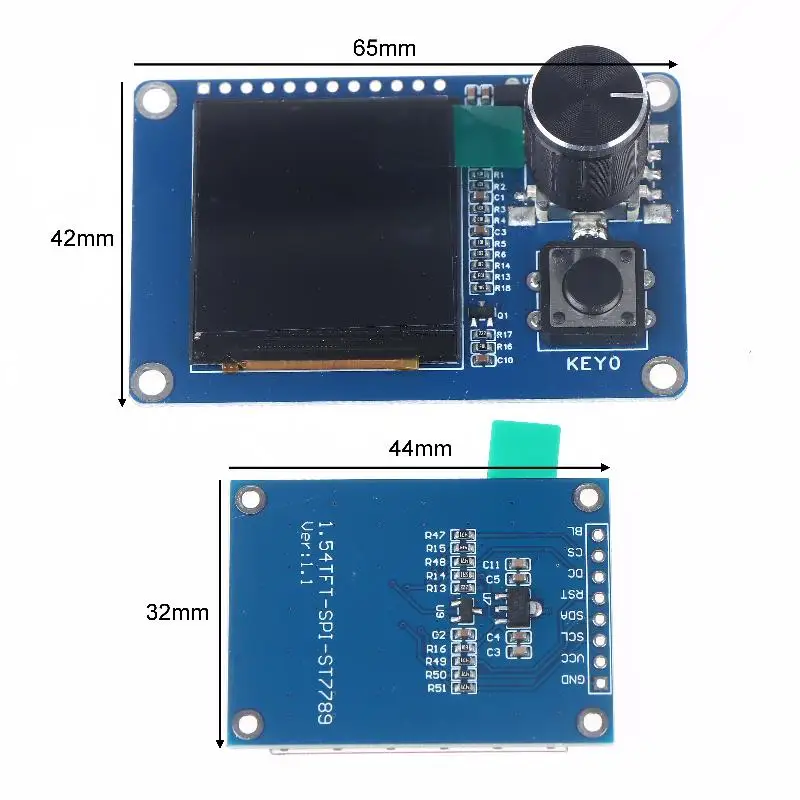 1.54 Inch TFT LCD Display Module With EC11 Rotary Encoder Button, IIC/I2C SPI Interface 240x240 For Arduino ESP32 ESP8266 DIY