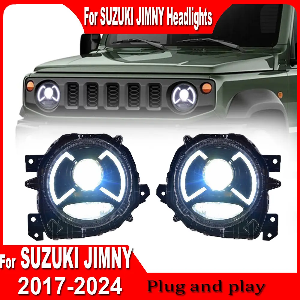 Фара для Suzuki Jimny светодиодный фара 2017 2018 2019-2024 фары Jimny DRL сигнал поворота фара дальнего света ангельские глазки
Фара для Suzuki Jimny светодиодный фара 2017 2018 2019-2024 фары Jimny DRL сигнал поворота фара дальнего света ангельские глазки
