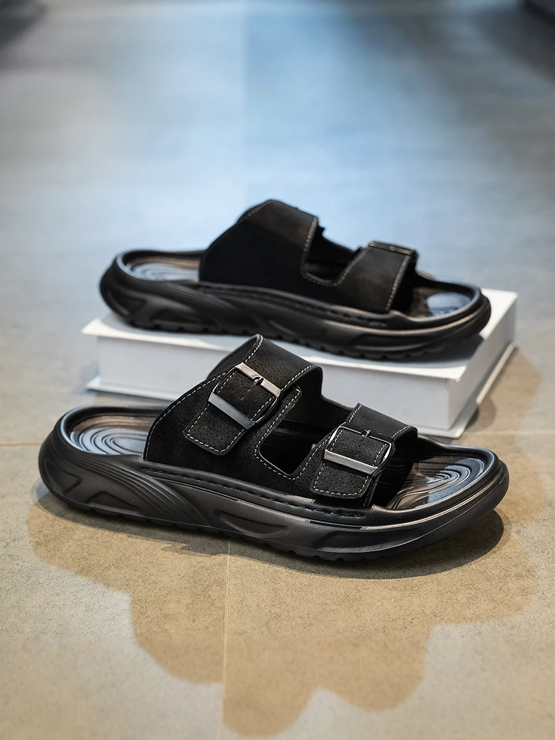 Men's Summer Casual Soft Bottom Sandals Outdoor Indoor Wearable Beach Shoes Anti-Slip Wear-Resistant Flat Heel Synthetic Leather
Men's Summer Casual Soft Bottom Sandals Outdoor Indoor Wearable Beach Shoes Anti-Slip Wear-Resistant Flat Heel Synthetic Leather