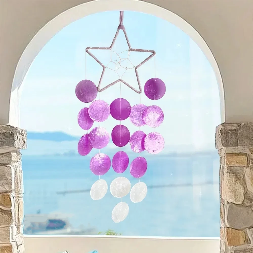 Hanging Shell Moon Wind Chimes Natural Shell With crisp ringtones Dream Catchers Home Decoration Circle Shell Shell Pendant
Hanging Shell Moon Wind Chimes Natural Shell With crisp ringtones Dream Catchers Home Decoration Circle Shell Shell Pendant