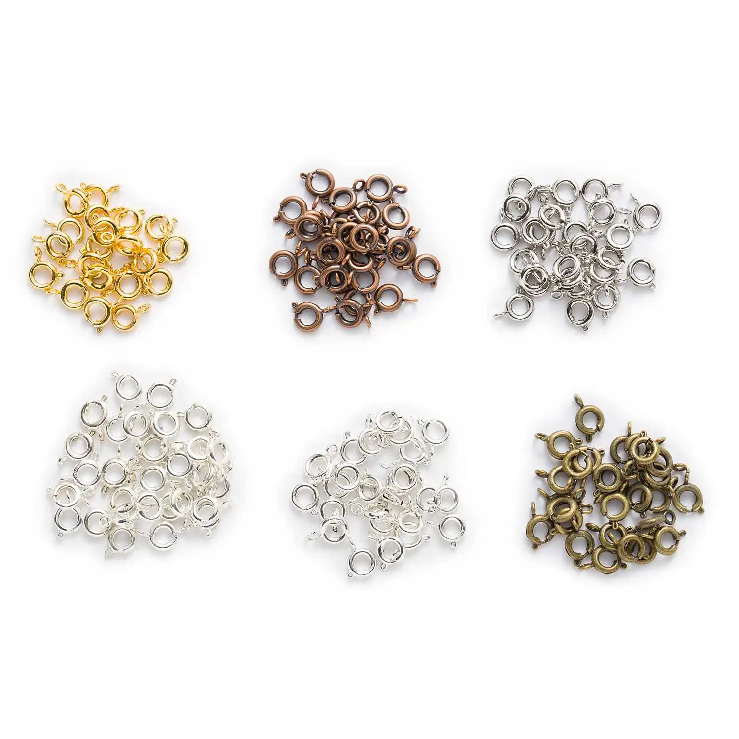 20pcs Spring Ring Clasps, Round Circle Lobster Claw Buckle for Jewelry Making, Necklace Bracelet Connector Findings 10x6mm
20pcs Spring Ring Clasps, Round Circle Lobster Claw Buckle for Jewelry Making, Necklace Bracelet Connector Findings 10x6mm