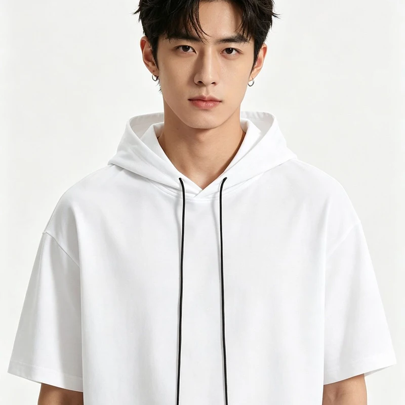 Men's Summer Ice Silk Short Sleeve Hoodie Loose Fit Solid Color T-shirt Streetwear Couple Hip Hop Casual Hooded Tops Tees
Men's Summer Ice Silk Short Sleeve Hoodie Loose Fit Solid Color T-shirt Streetwear Couple Hip Hop Casual Hooded Tops Tees