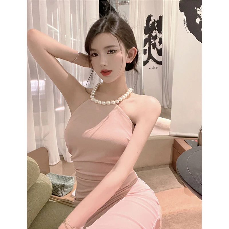 Dresses Women Slim Trendy Simple Solid Elegant Sleeveless Daily Vestidos Korean Style 2024 Summer Leisure Sexy Hot Girls Lovely
Dresses Women Slim Trendy Simple Solid Elegant Sleeveless Daily Vestidos Korean Style 2024 Summer Leisure Sexy Hot Girls Lovely