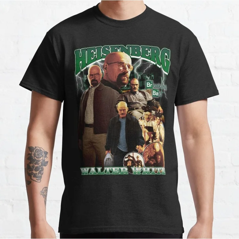 Heinsenberg walter white Vintage Crime Movie Breaking Bad Gift t shirt Men's Short Sleeve Graphic clothes All size tee S-6XL
Heinsenberg walter white Vintage Crime Movie Breaking Bad Gift t shirt Men's Short Sleeve Graphic clothes All size tee S-6XL