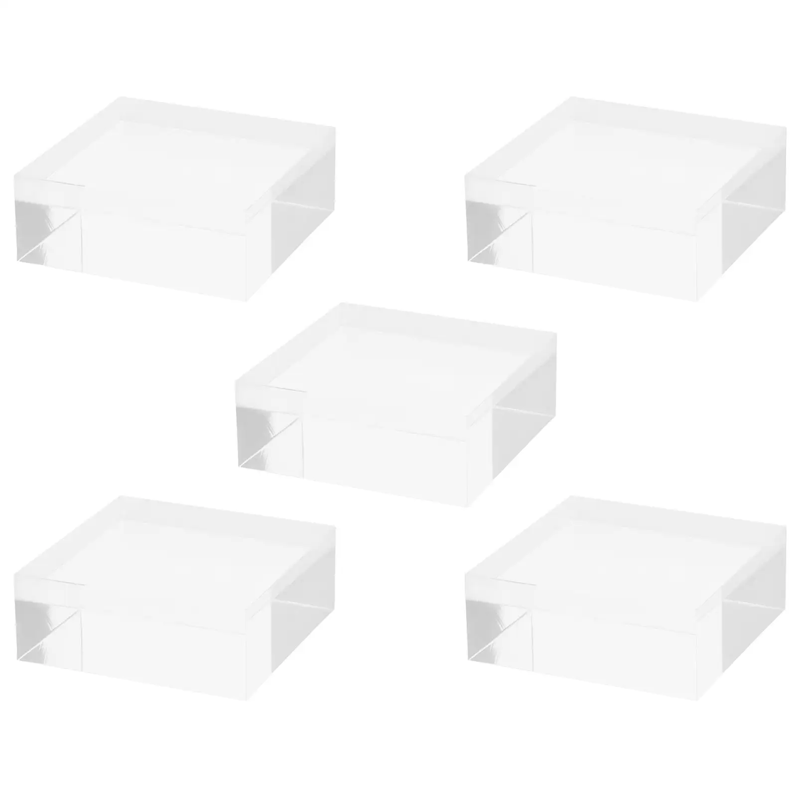 5 Pcs Acrylic Display Block High Transparent Square Base Jewelry Stand 5X5X2cm Craft Decor Home Office Art Class
5 Pcs Acrylic Display Block High Transparent Square Base Jewelry Stand 5X5X2cm Craft Decor Home Office Art Class