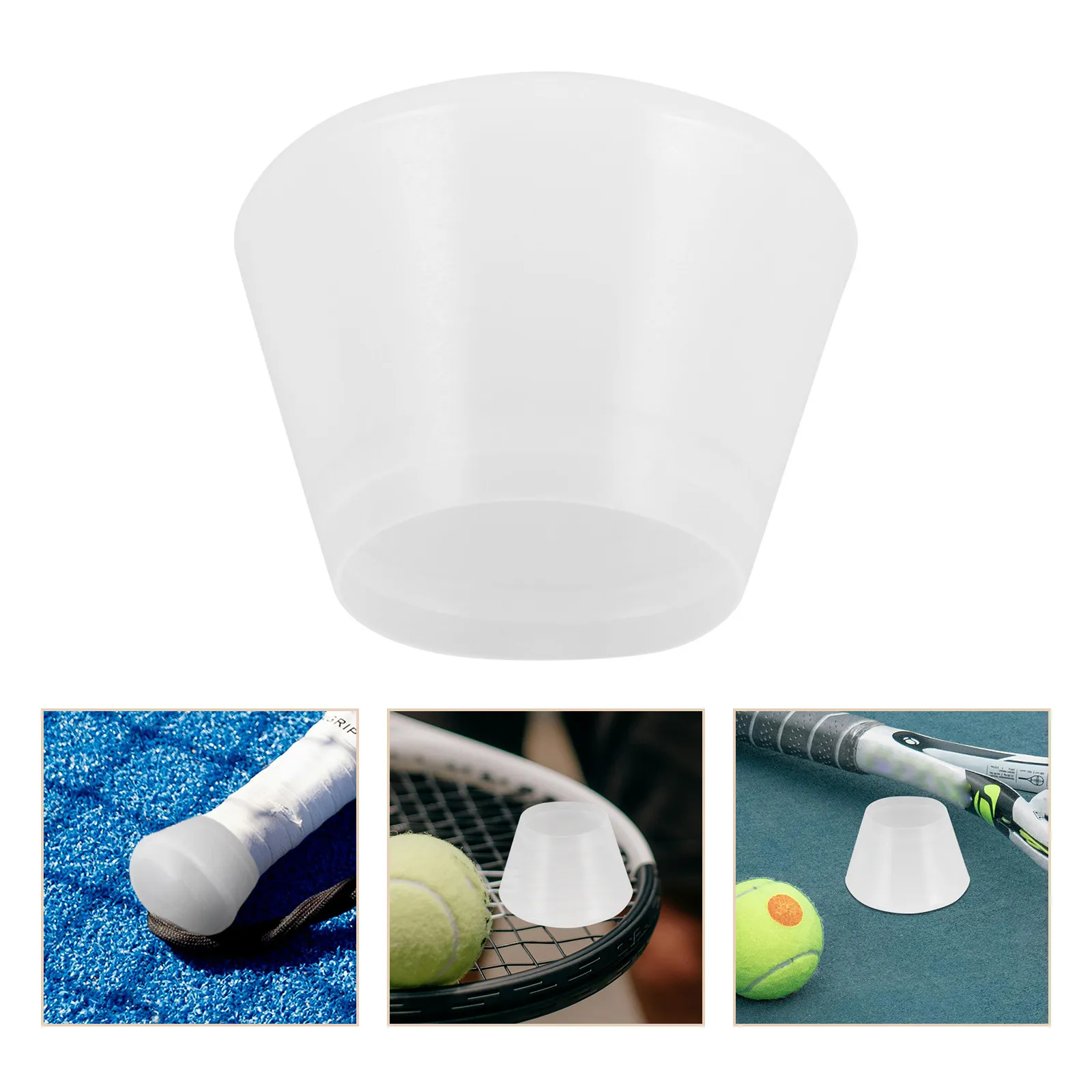Tennis Racket Silicone Shock Absorbing Grip Cover Shockproof End Cap Anti Slip Vibration Dampener Easy to Install Universal Fit
Tennis Racket Silicone Shock Absorbing Grip Cover Shockproof End Cap Anti Slip Vibration Dampener Easy to Install Universal Fit