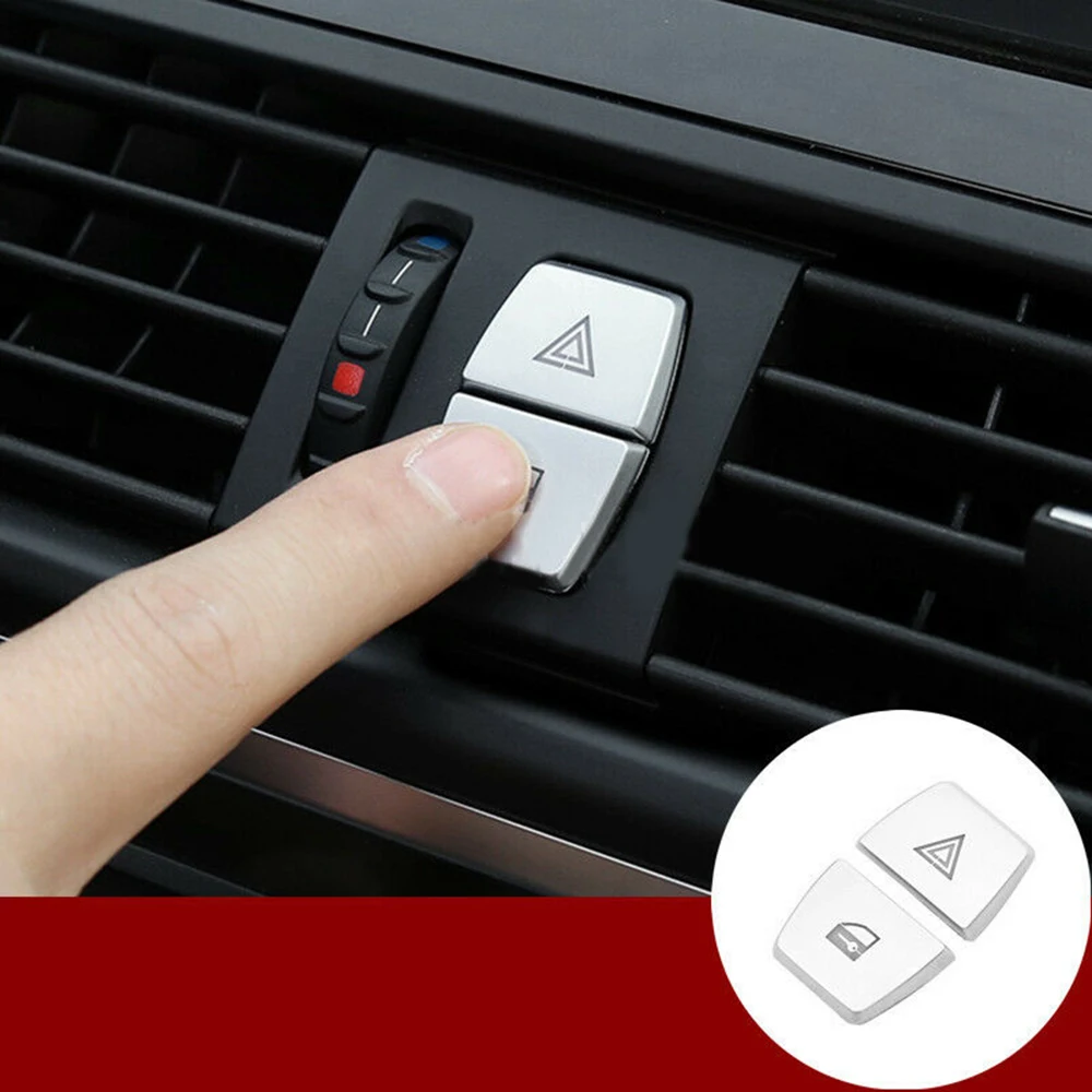 2pcs Car Warning Lamp Chrome ABS Shift Knobs Decorative Cover For BMW 5 Series F10 Car Interior Decoration Button Covers
2pcs Car Warning Lamp Chrome ABS Shift Knobs Decorative Cover For BMW 5 Series F10 Car Interior Decoration Button Covers