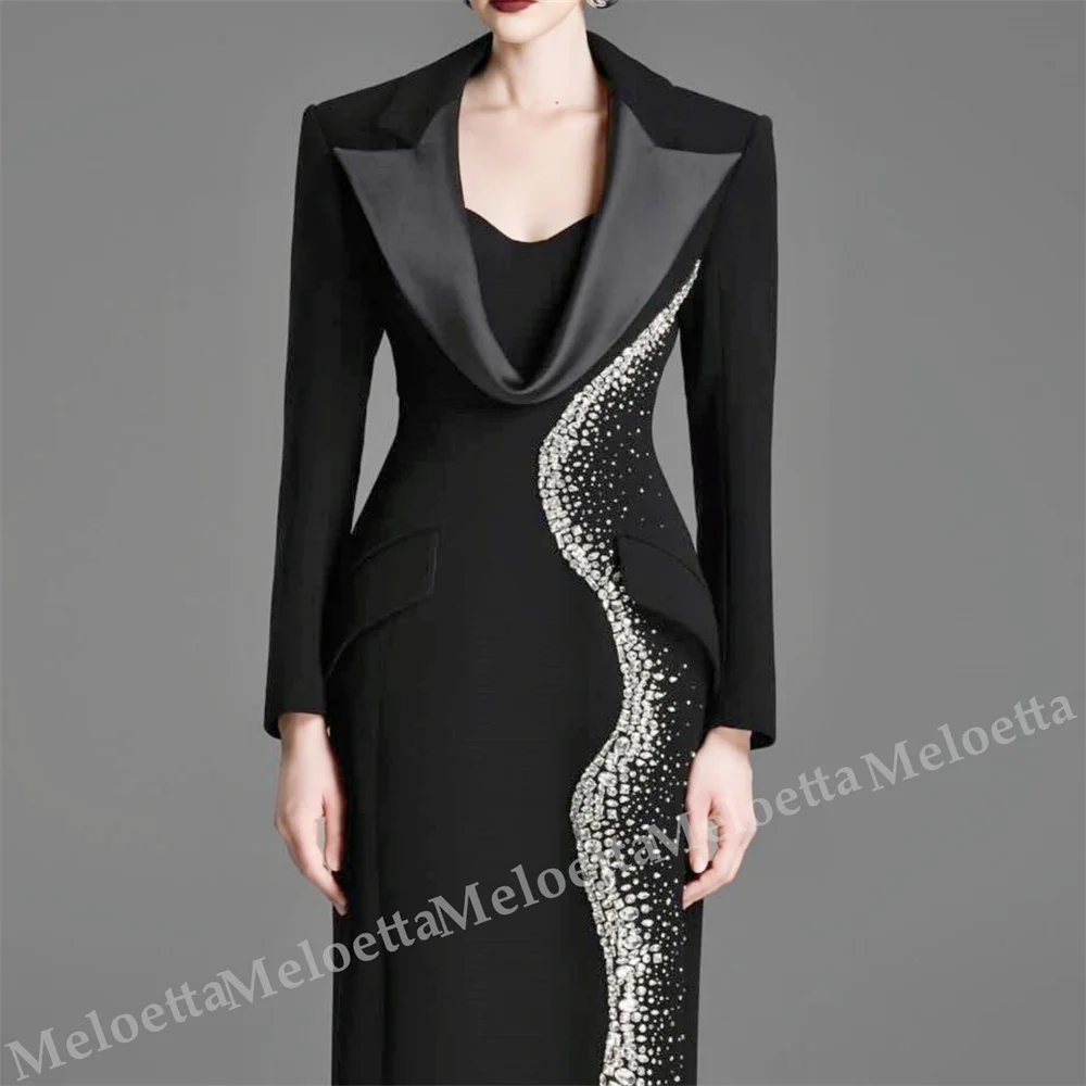 Customized Formal Long Sleeves Sparkle Evening Dress Rhinestone Straight Midi Dresses High Quality Elegant Party Wedding
Customized Formal Long Sleeves Sparkle Evening Dress Rhinestone Straight Midi Dresses High Quality Elegant Party Wedding