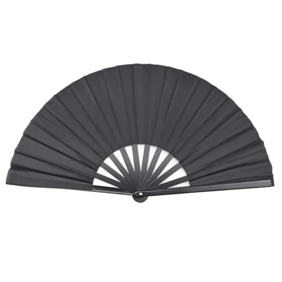 Large Folding Hand Held Fan Sturdy 13 Inch Nylon-Cloth Vintage Retro Fabric Big Rave Clack Fan for Line Dancing Chinese Kung Fu
Large Folding Hand Held Fan Sturdy 13 Inch Nylon-Cloth Vintage Retro Fabric Big Rave Clack Fan for Line Dancing Chinese Kung Fu