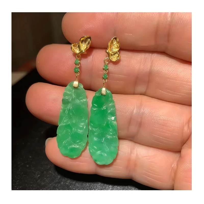 Gold Stud Earrings, Accessories Material, Universal Energy Jade Jadeite Earrings, Earrings, Ear Hooks, Earrings, Inlaid Empty Ho
Gold Stud Earrings, Accessories Material, Universal Energy Jade Jadeite Earrings, Earrings, Ear Hooks, Earrings, Inlaid Empty Ho