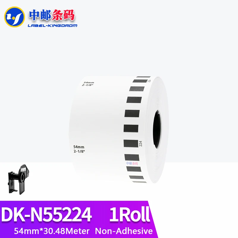 1 Roll Generic DK-N55224 Label Non-Adhesive 54mm*30.48M Continuous Compatible for Brother QL-700 QL-800 Thermal Printer
1 Roll Generic DK-N55224 Label Non-Adhesive 54mm*30.48M Continuous Compatible for Brother QL-700 QL-800 Thermal Printer