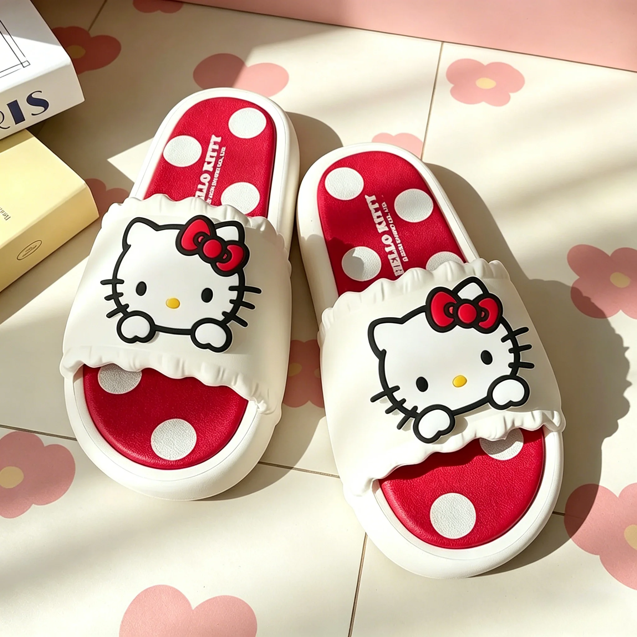 Hello Kitty Cat Adorable Cartoon Slippers for Women Girls Themed Non-Slip Cozy House Shoes Indoor Outdoor Bathroom Home Slides
Hello Kitty Cat Adorable Cartoon Slippers for Women Girls Themed Non-Slip Cozy House Shoes Indoor Outdoor Bathroom Home Slides