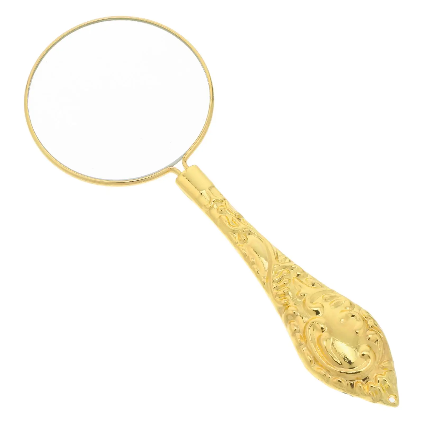 Retro Metal Embossed Handle Magnifier Glass for Jewelry Coin Inspection High Magnification Comfortable Grip Portable Reading
Retro Metal Embossed Handle Magnifier Glass for Jewelry Coin Inspection High Magnification Comfortable Grip Portable Reading