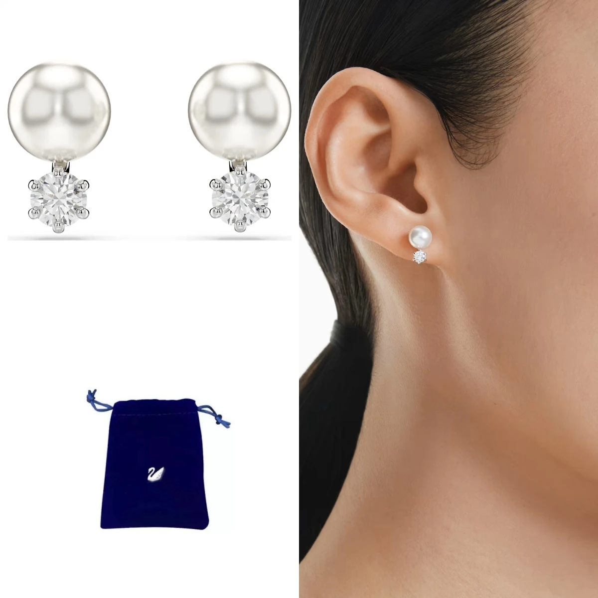 Sparkling Zircon Crystal S925 Sterling Silver Stud Earrings Wedding Banquet Luxury Earrings
Sparkling Zircon Crystal S925 Sterling Silver Stud Earrings Wedding Banquet Luxury Earrings