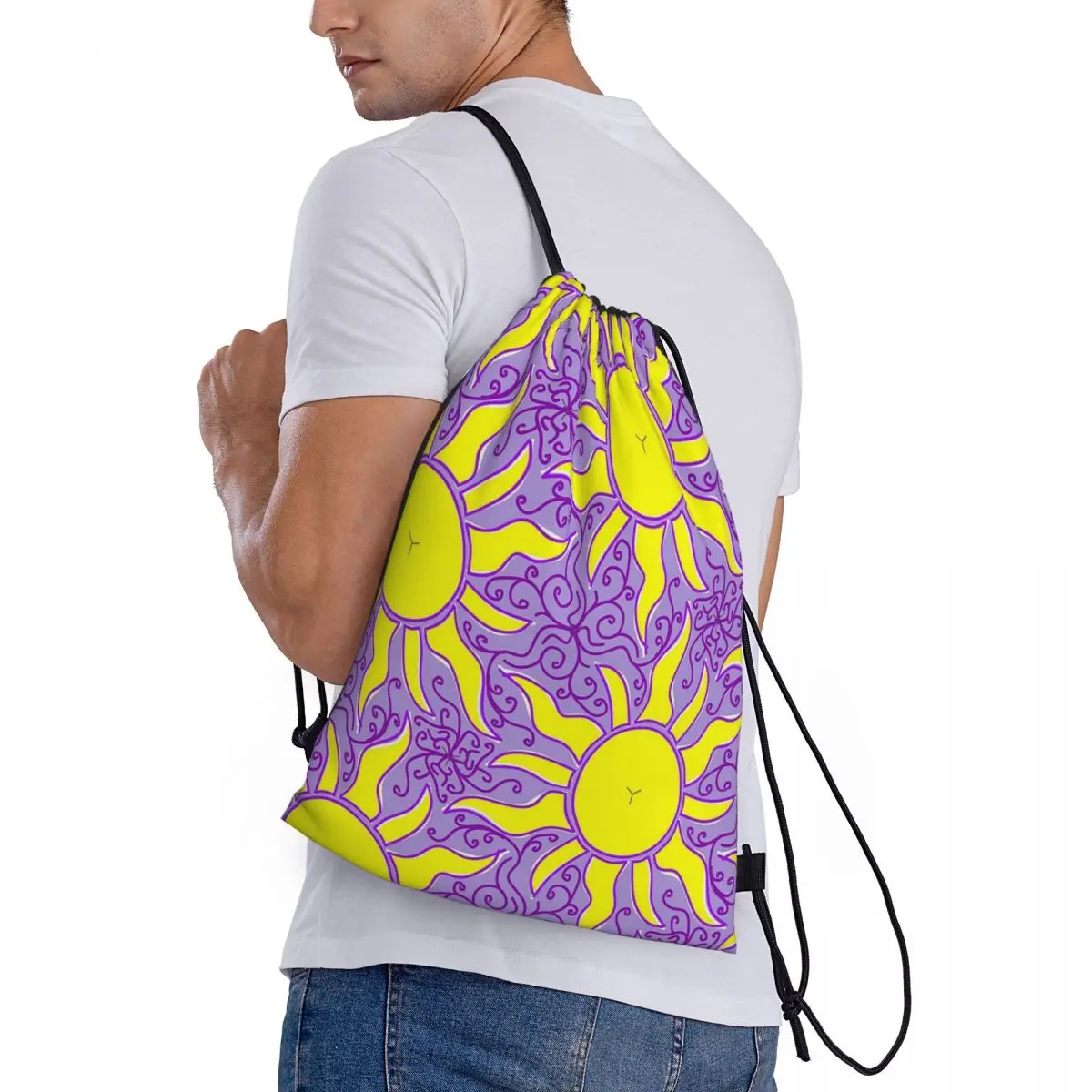 Rapunzel Sun Lantern Backpacks Casual Drawstring Bags Sports Bag Book Bags for Travel Students
Rapunzel Sun Lantern Backpacks Casual Drawstring Bags Sports Bag Book Bags for Travel Students