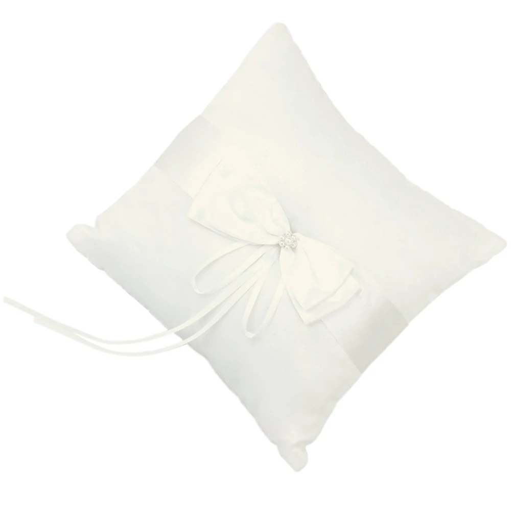 Ivory 10x10cm Wedding Ring Pillow for Bride Bearer Ceremony Kneeling Pillows with Satin Ribbon Faux Pearl Bow Decorative Bridal
Ivory 10x10cm Wedding Ring Pillow for Bride Bearer Ceremony Kneeling Pillows with Satin Ribbon Faux Pearl Bow Decorative Bridal