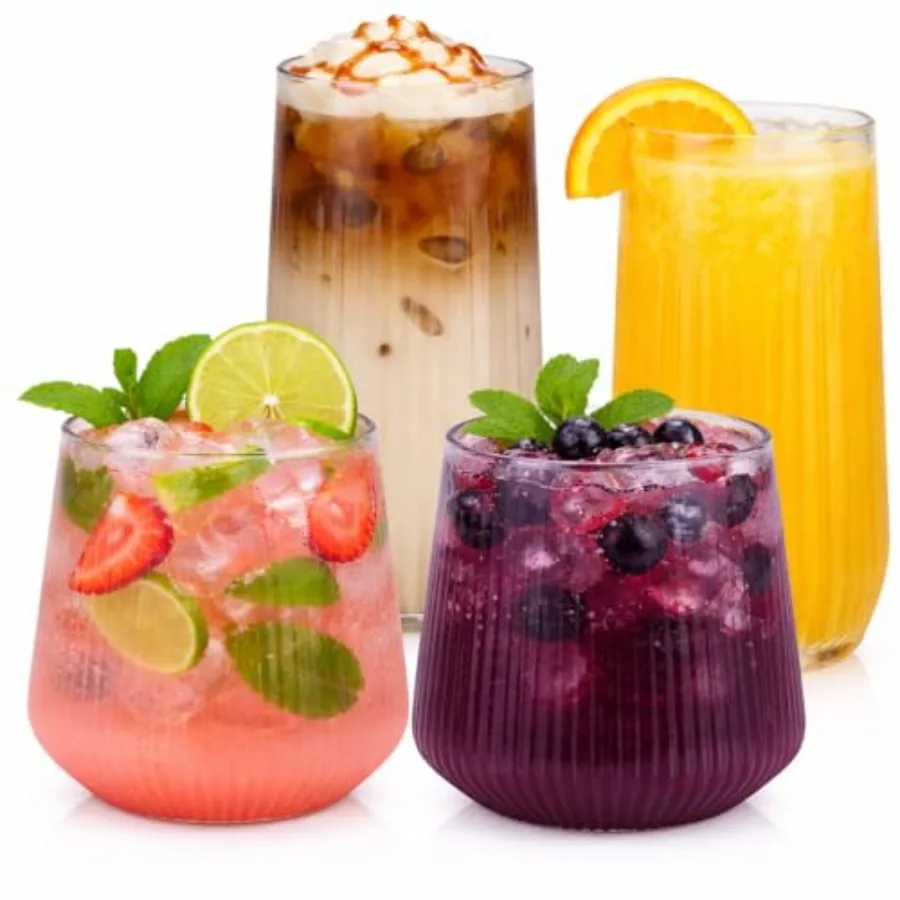 48 Pack Disposable Wine Glasses, 24 Steml 9oz Champagne Flutes 24 12oz Cocktail Cups - Ribbed Reusable BPA-Free Shatterproof Re
48 Pack Disposable Wine Glasses, 24 Steml 9oz Champagne Flutes 24 12oz Cocktail Cups - Ribbed Reusable BPA-Free Shatterproof Re
