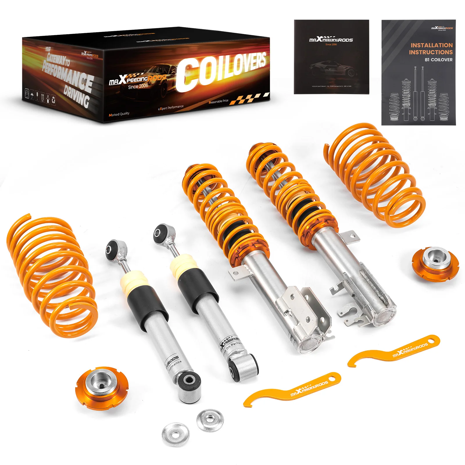 Street Coilovers Suspension Kit for Fiat 500 1.0 1.2 1.3 1.4 Abarth (07-12)
Street Coilovers Suspension Kit for Fiat 500 1.0 1.2 1.3 1.4 Abarth (07-12)
