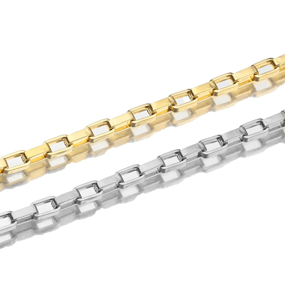 1Meter Stainless Steel Rectangular Rolo Chain Square Box Chain for DIY Necklace Bracelet Anklet Jewelry Making Supplies
1Meter Stainless Steel Rectangular Rolo Chain Square Box Chain for DIY Necklace Bracelet Anklet Jewelry Making Supplies