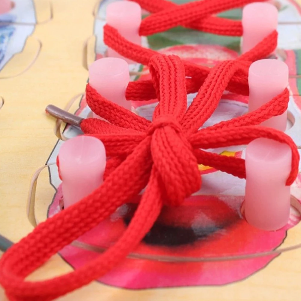 3pcs Montessori Shoelace Toy Kids Wooden Puzzle Practical Teaching Tool for Toddlers Infant Learning Tie Shoes Fine Motor Skills
3pcs Montessori Shoelace Toy Kids Wooden Puzzle Practical Teaching Tool for Toddlers Infant Learning Tie Shoes Fine Motor Skills