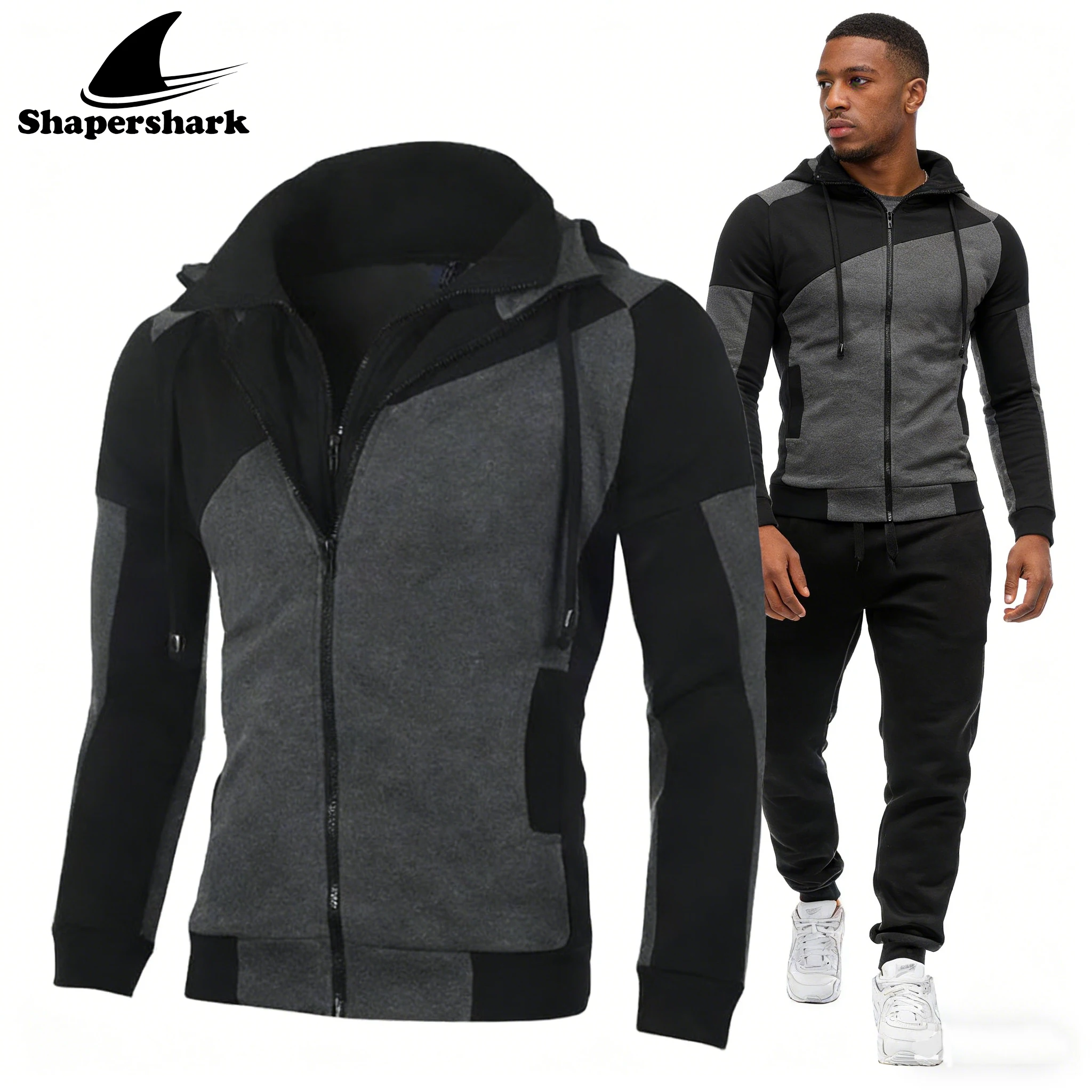 Men's Spring-Autumn New Style Hooded Sweater Set with Unique Color Combination, Double-Zipper, Double-Lined, Casual Pants
Men's Spring-Autumn New Style Hooded Sweater Set with Unique Color Combination, Double-Zipper, Double-Lined, Casual Pants