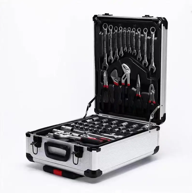 Multi-Functional Carbon Steel Tool Trolley Box Combination Set Adjustable Wrenches Hand-Powered Industrial Auto Repair Hard Case
Multi-Functional Carbon Steel Tool Trolley Box Combination Set Adjustable Wrenches Hand-Powered Industrial Auto Repair Hard Case