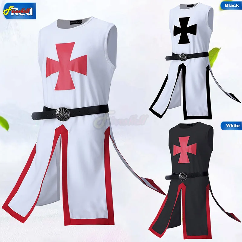 Medieval Paladin Men Larp Tunic Tops Knight Templar Crusader Priest Cosplay Costumes Renaissance Masquerade Fancy Clothing
Medieval Paladin Men Larp Tunic Tops Knight Templar Crusader Priest Cosplay Costumes Renaissance Masquerade Fancy Clothing