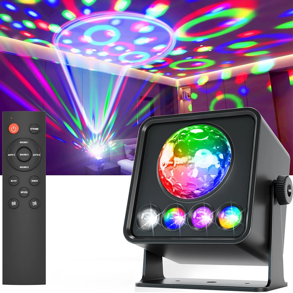 Magic Ball Party Lights Disco Light Sunset Lamp Projector With Remote Control Sound Activated LED DJ Strobe Stage Light for Club
Magic Ball Party Lights Disco Light Sunset Lamp Projector With Remote Control Sound Activated LED DJ Strobe Stage Light for Club