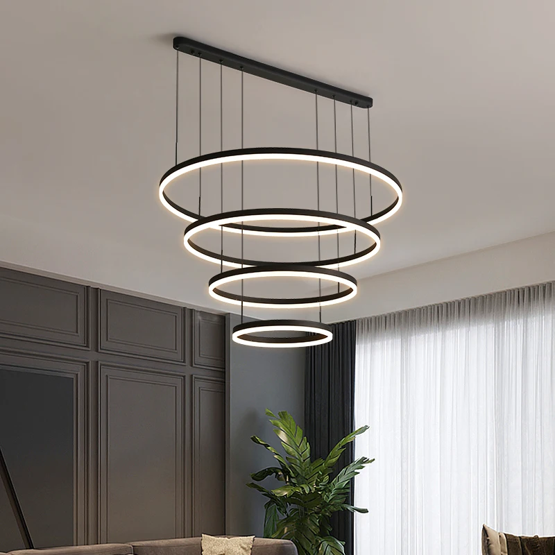 Dimming Round Black LED Modern Pendant Lights Living Dining Room Bedroom Chandelier Hall Lamp Indoor Lighting home decorations
Dimming Round Black LED Modern Pendant Lights Living Dining Room Bedroom Chandelier Hall Lamp Indoor Lighting home decorations