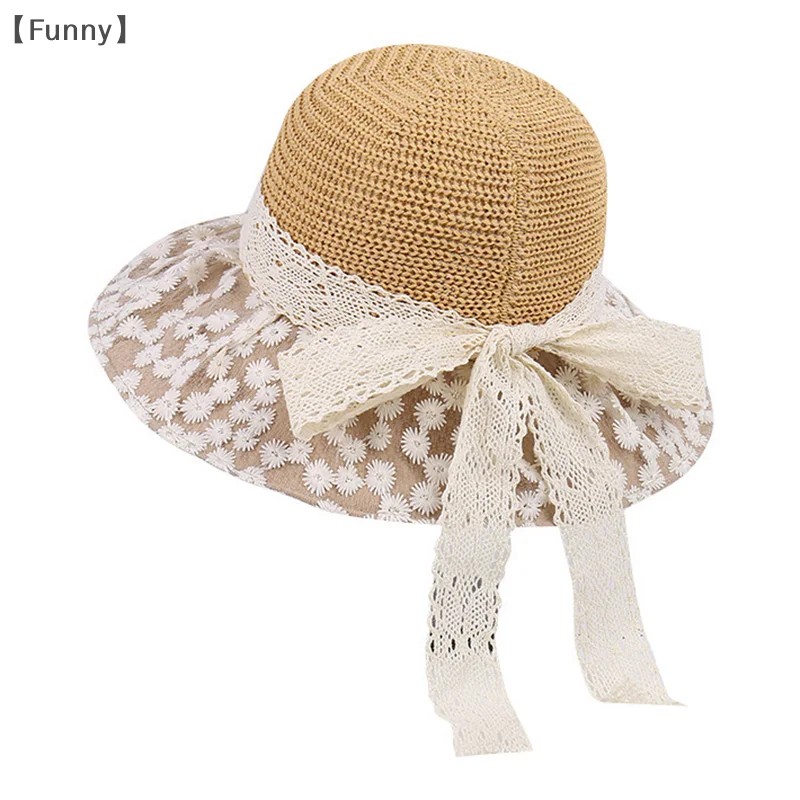 〔Funny〕Women's Summer Luxury Lace Pearl Straw Hat, Large Brim Sun Hat for Holiday & Beach, Sunscreen Casual Cap
〔Funny〕Women's Summer Luxury Lace Pearl Straw Hat, Large Brim Sun Hat for Holiday & Beach, Sunscreen Casual Cap