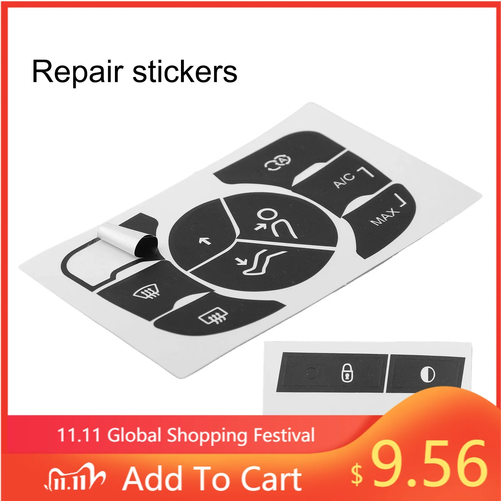 A/C Button Stickers A/C Control Button Repair Car Interior Repair High Grade Vinyl Sunlight Resistant For C4 2014-2018
A/C Button Stickers A/C Control Button Repair Car Interior Repair High Grade Vinyl Sunlight Resistant For C4 2014-2018