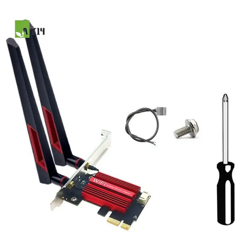 AY14 -RTL8922AE Wifi7 Adapter Built-In Pcie Wireless Network Card 2.4G/5G/6Ghz 6338Mbps Bluetooth 5.4 With 10DB Antenna
AY14 -RTL8922AE Wifi7 Adapter Built-In Pcie Wireless Network Card 2.4G/5G/6Ghz 6338Mbps Bluetooth 5.4 With 10DB Antenna