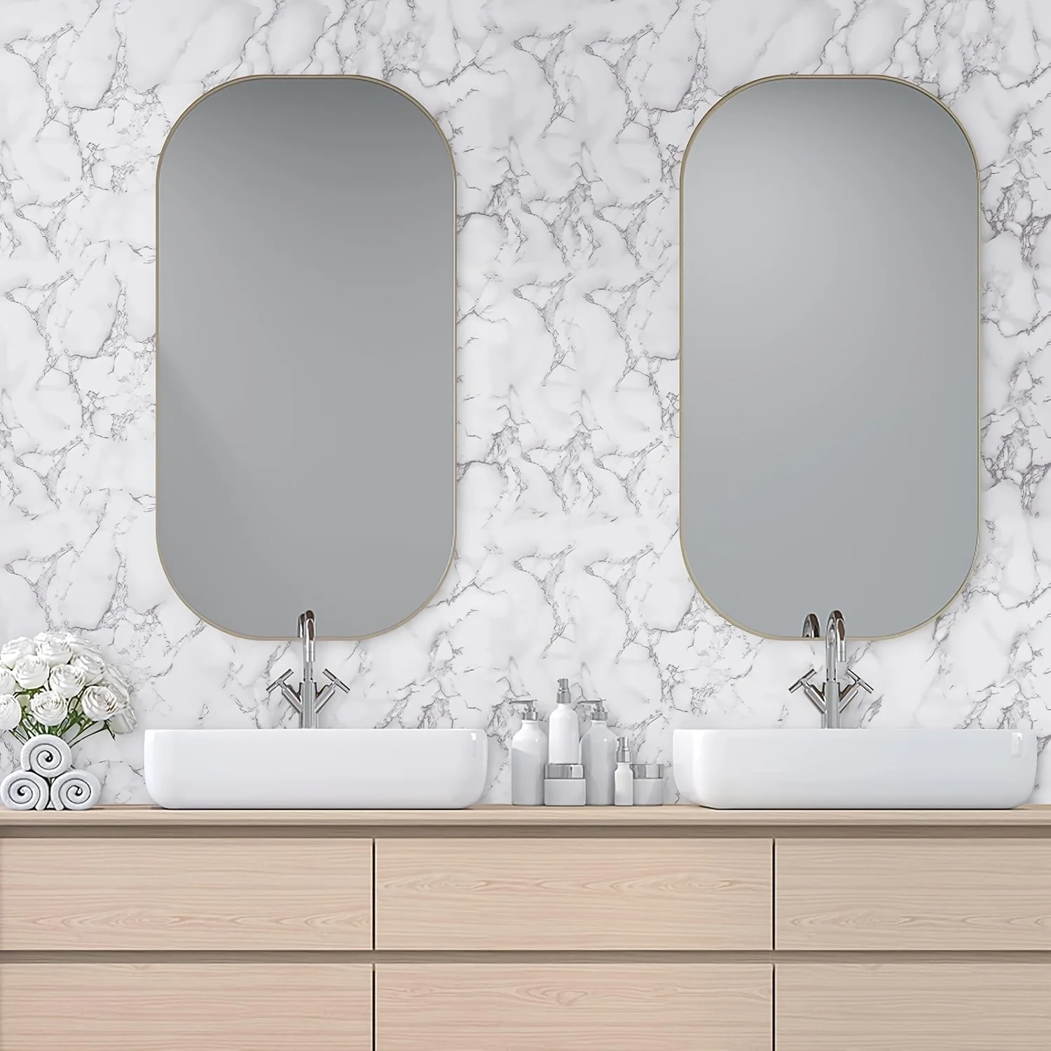 Self-adhesive Marble Wallpaper EasyTo Clean Vinyl Living Rooms Kitchens Bathrooms Self-adhesive Waterproof Contact Paper Decor
Self-adhesive Marble Wallpaper EasyTo Clean Vinyl Living Rooms Kitchens Bathrooms Self-adhesive Waterproof Contact Paper Decor