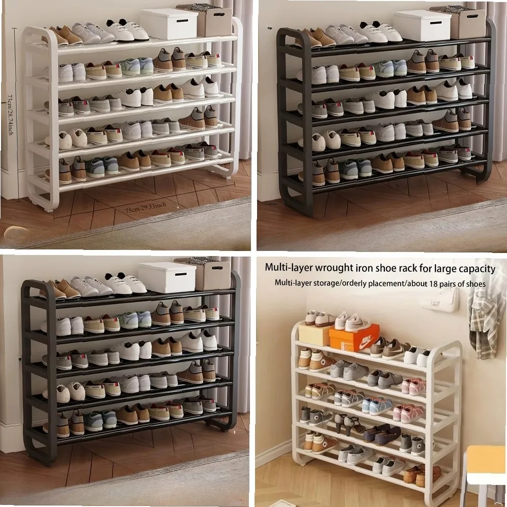 Space Saving Multi-layer Metal Shoe Rack, Durable Narrow Design, Iron Frame, No Wood, Floor Standing
Space Saving Multi-layer Metal Shoe Rack, Durable Narrow Design, Iron Frame, No Wood, Floor Standing