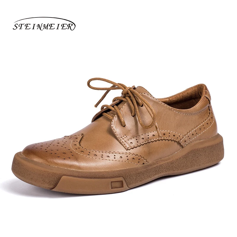 Women's Sheepskin Leather Flat Casual Oxford Shoes Woman Block Lace Up Loafers Vintage Footwear
Women's Sheepskin Leather Flat Casual Oxford Shoes Woman Block Lace Up Loafers Vintage Footwear