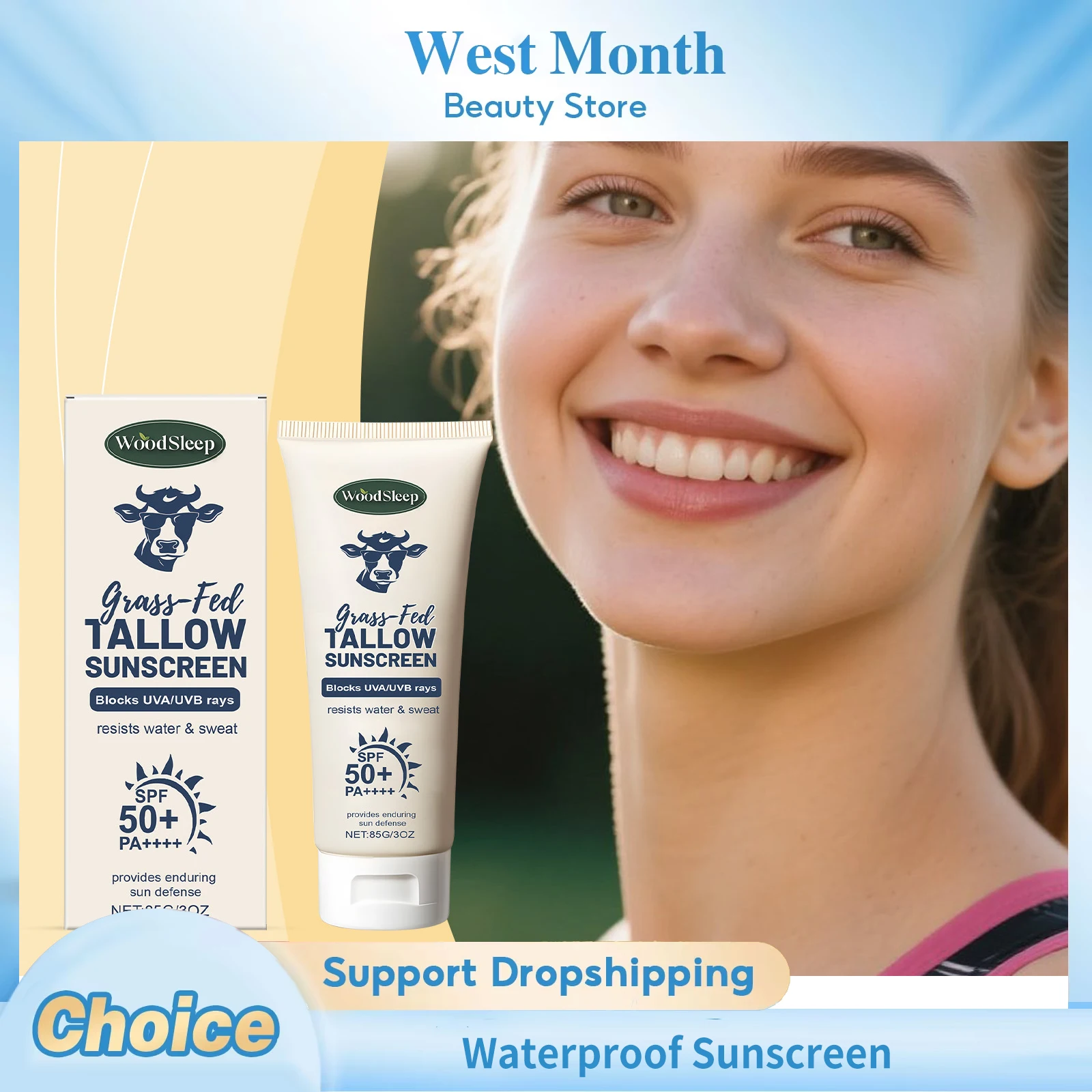 Waterproof Sunscreen SPF50+ UV Protection Long Lasting Sun Block Nourishing Brightening Lightweight Refresh Face Body Sunscreen
Waterproof Sunscreen SPF50+ UV Protection Long Lasting Sun Block Nourishing Brightening Lightweight Refresh Face Body Sunscreen